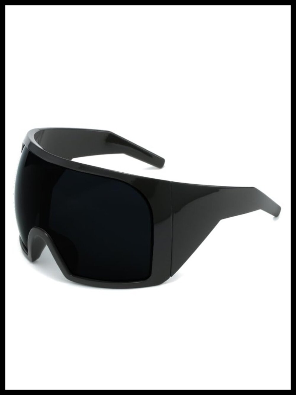 Oversized Wraparound Sunglasses Shield Rave Trendy Anti-UV